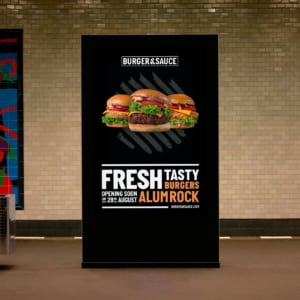 Burger & Sauce 6 Sheet Advertising