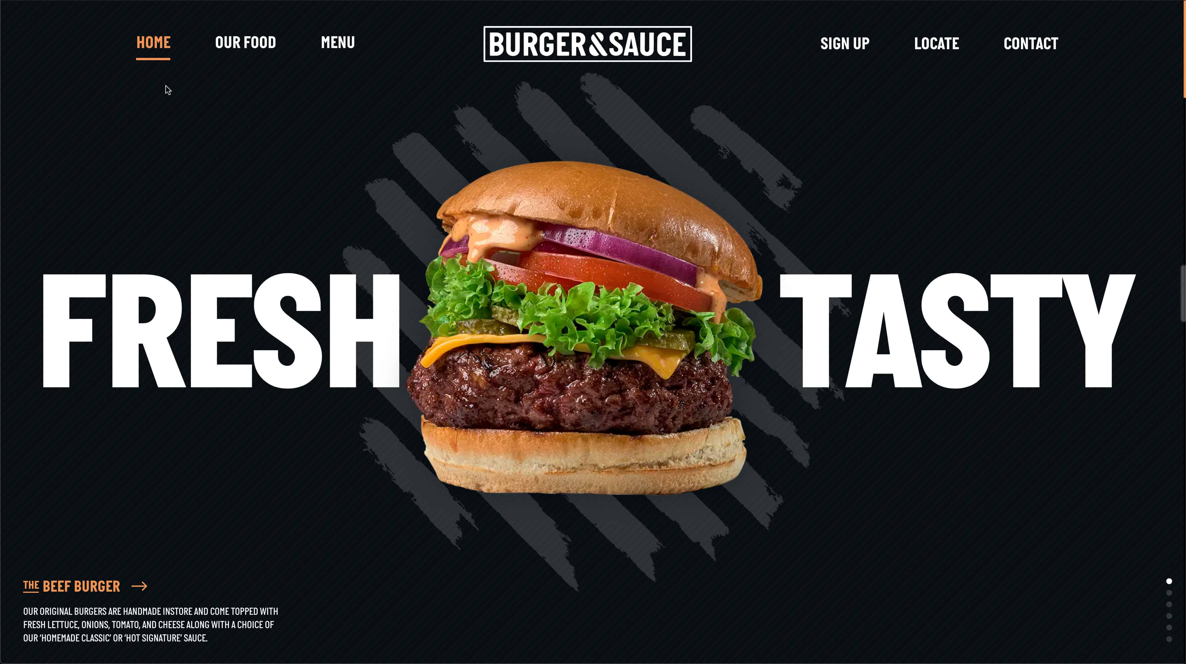 burgerandsauce homepage