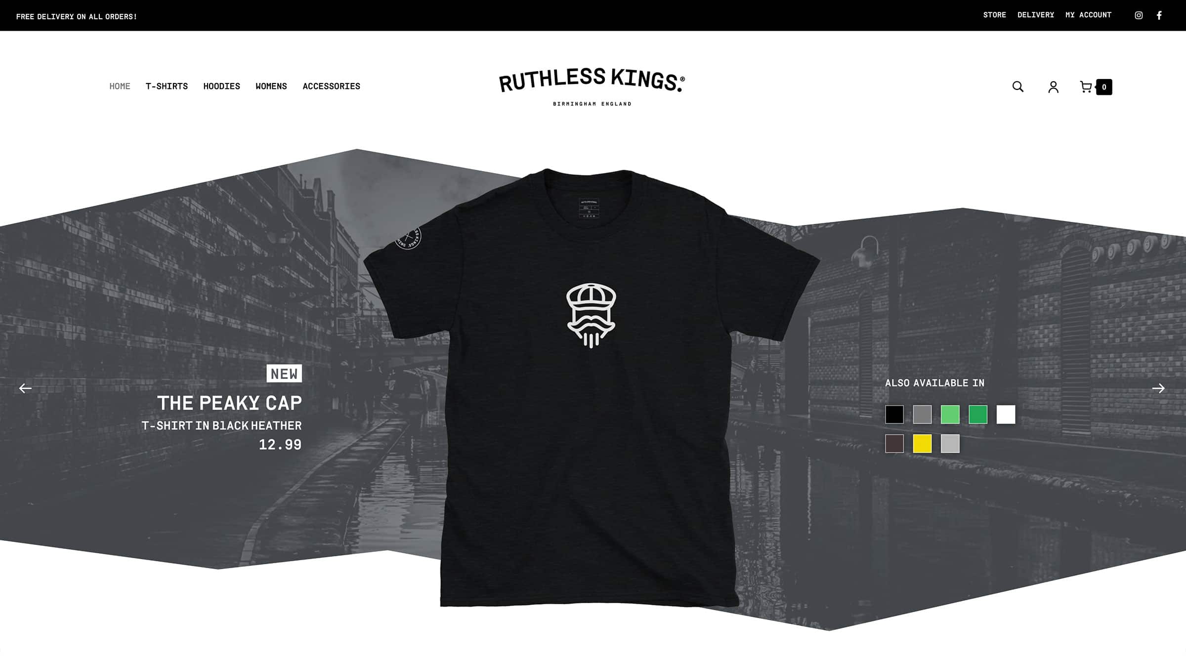 Ruthless Kings Website Design