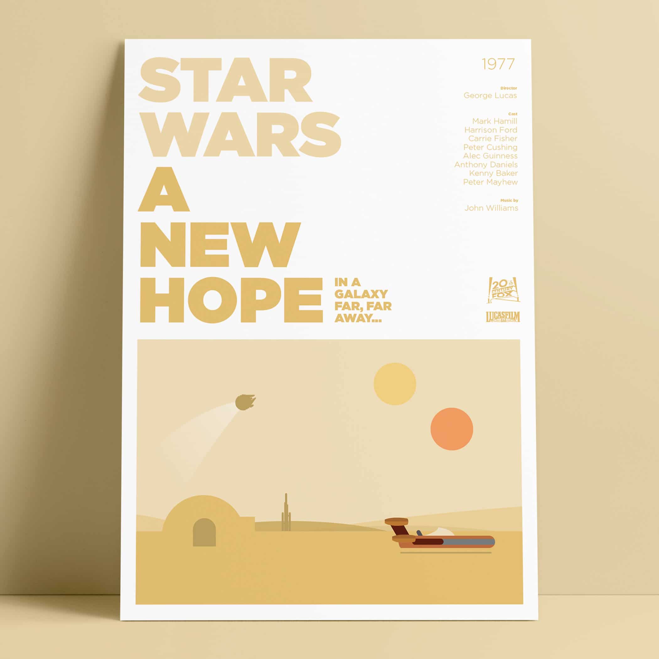 Star Wars A New Hope Minimal Poster
