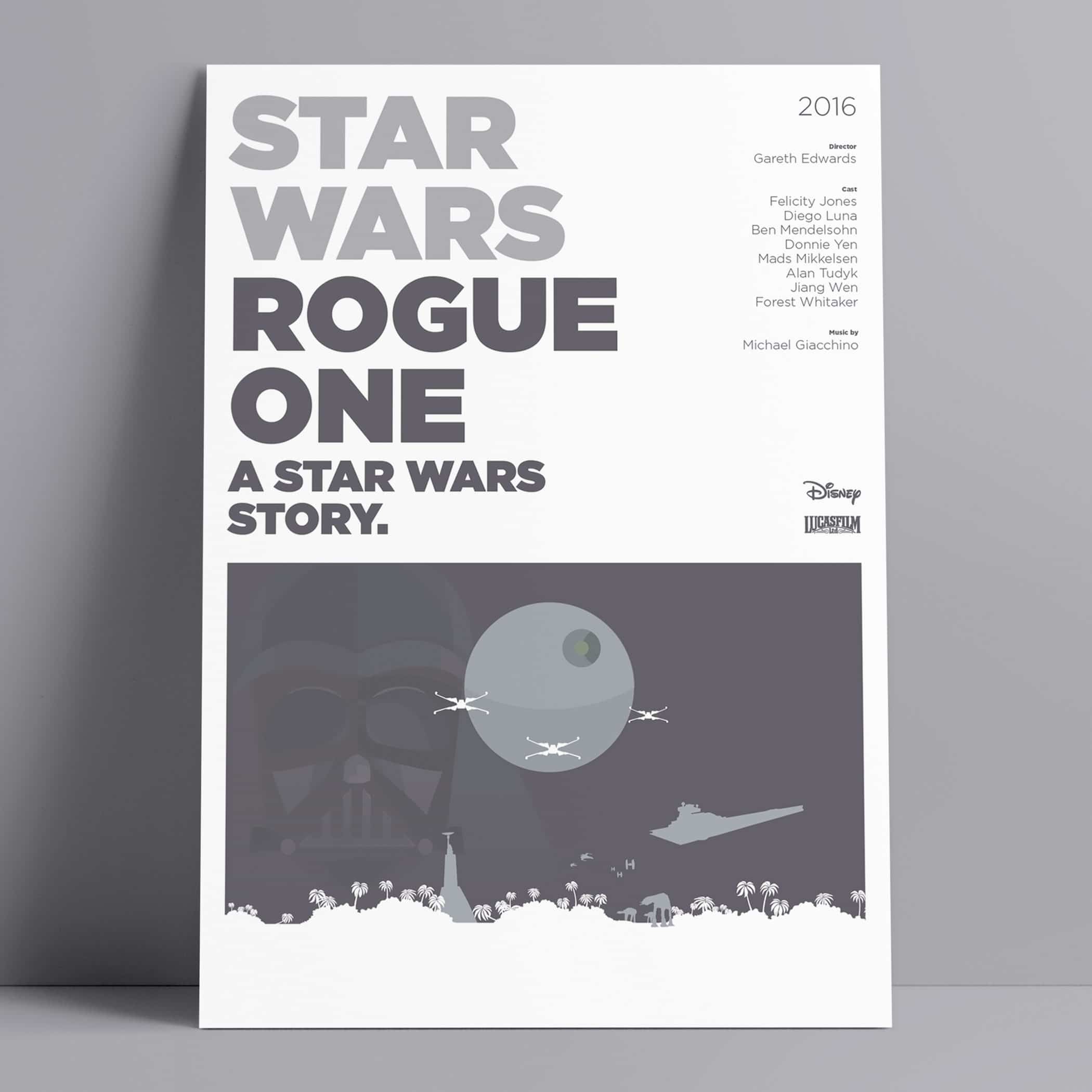 Star Wars Rogue One Minimal Poster
