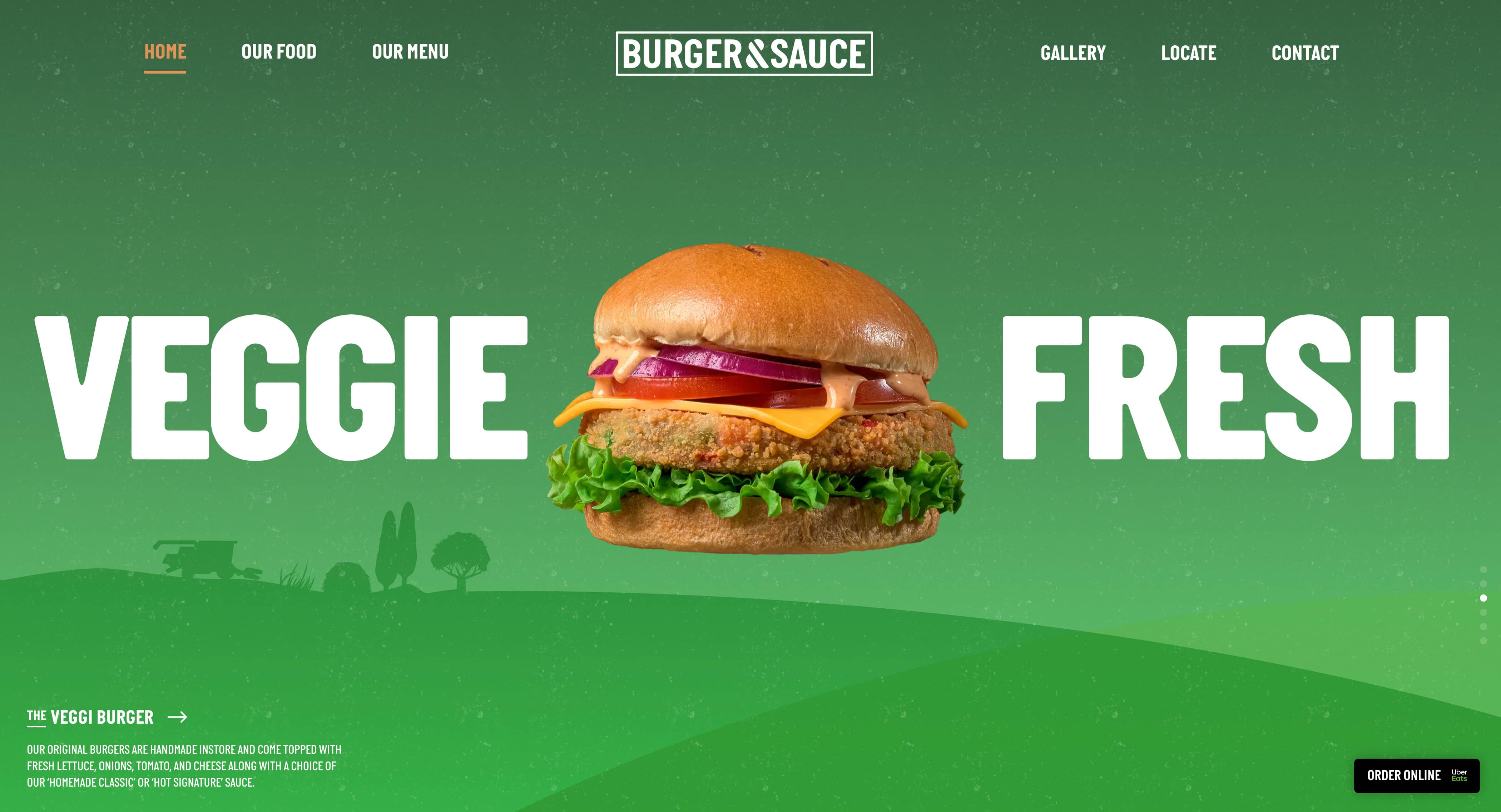 veggie fresh frozen burger and sauce banner design