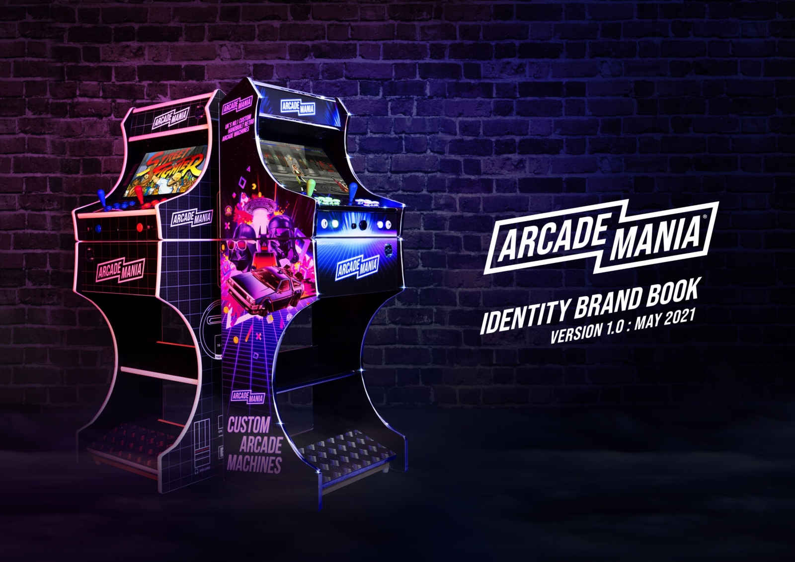 Arcade Mania Brand Guidelines Document Cover