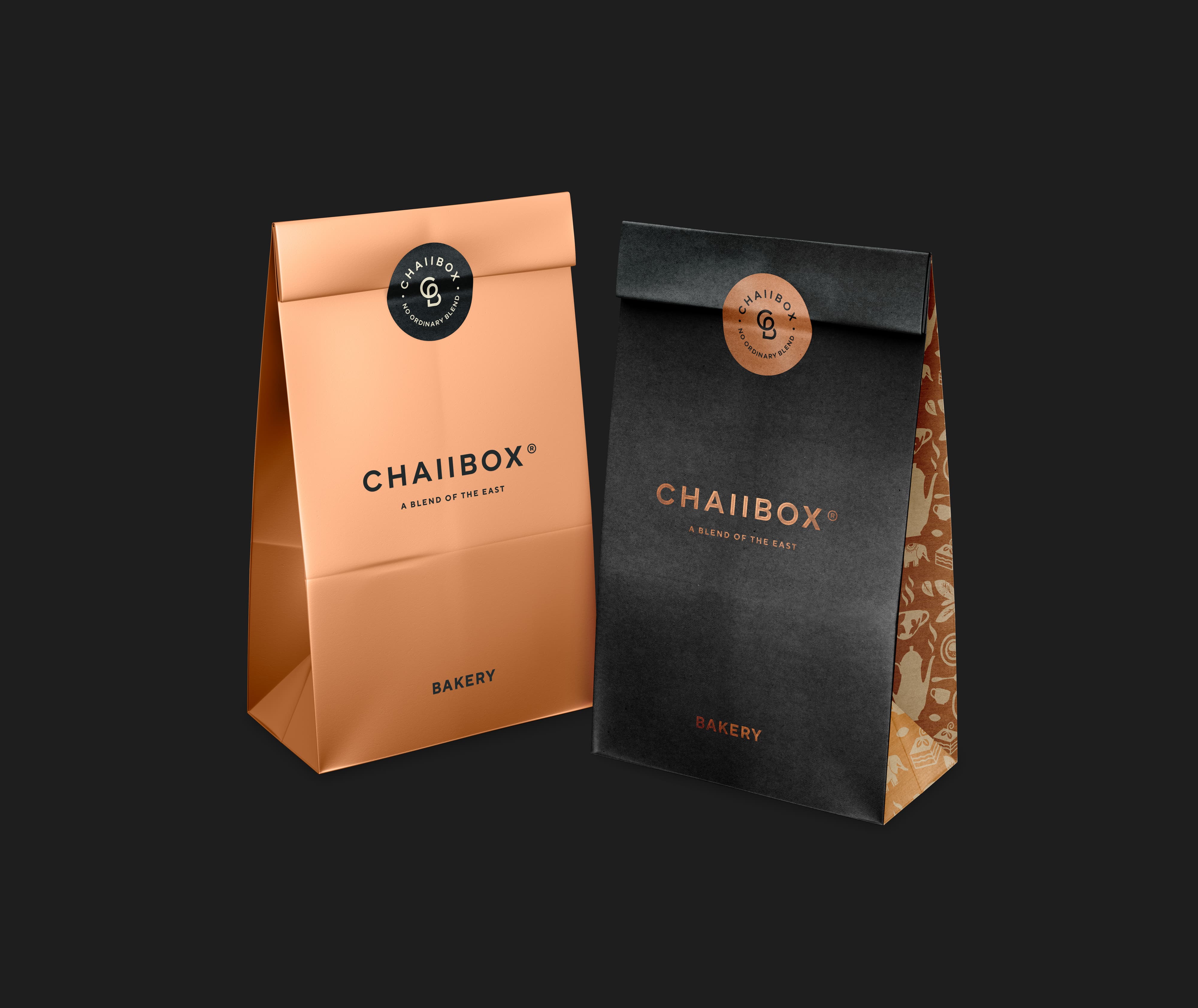 chaiibox packaging bags takeout printed foiled 1