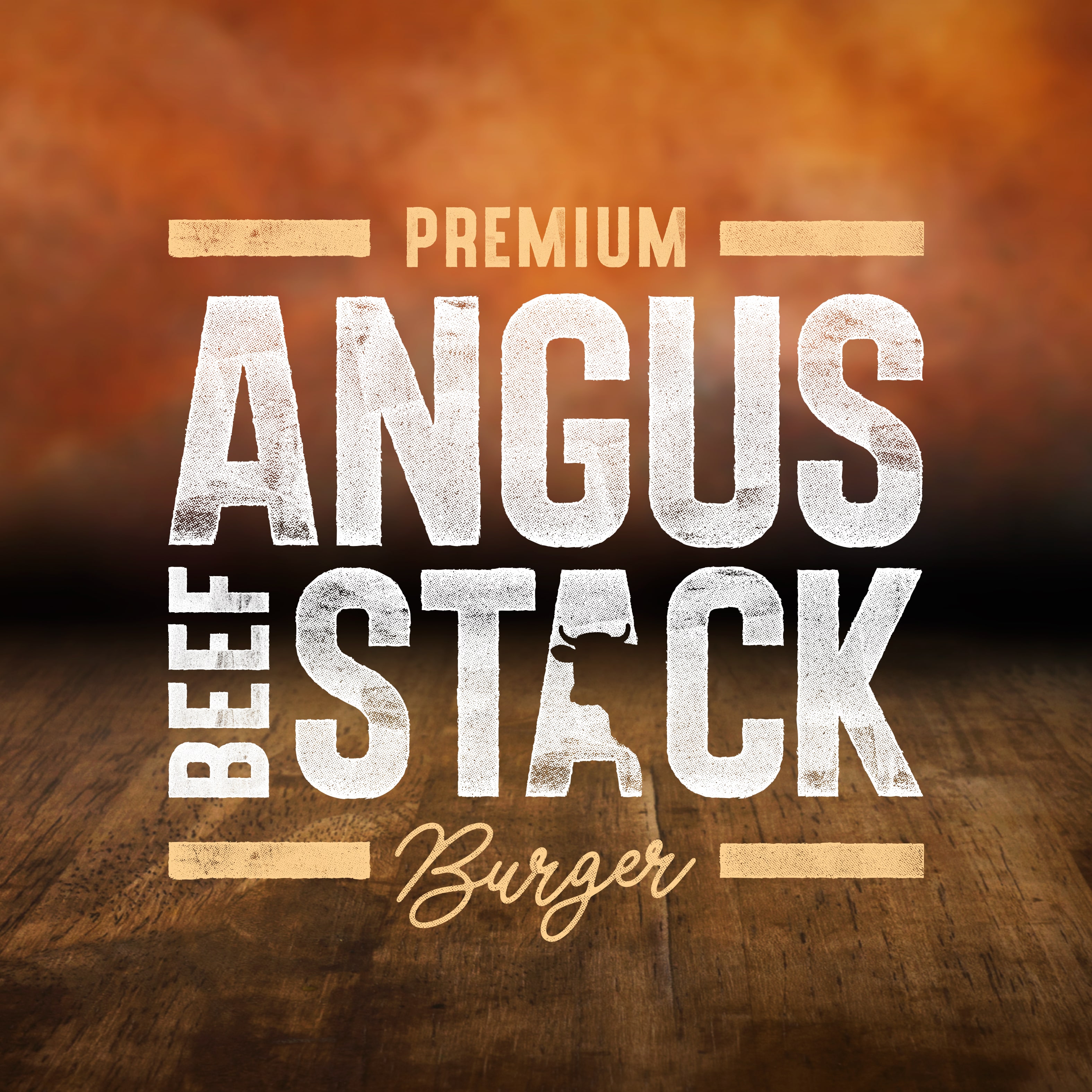 burger and sauce angus beef stack burger logo bg