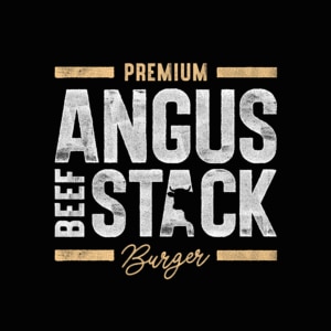 Angus Beef Stack Burger Logo Design