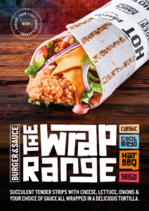 Burger & Sauce The Wrap Poster