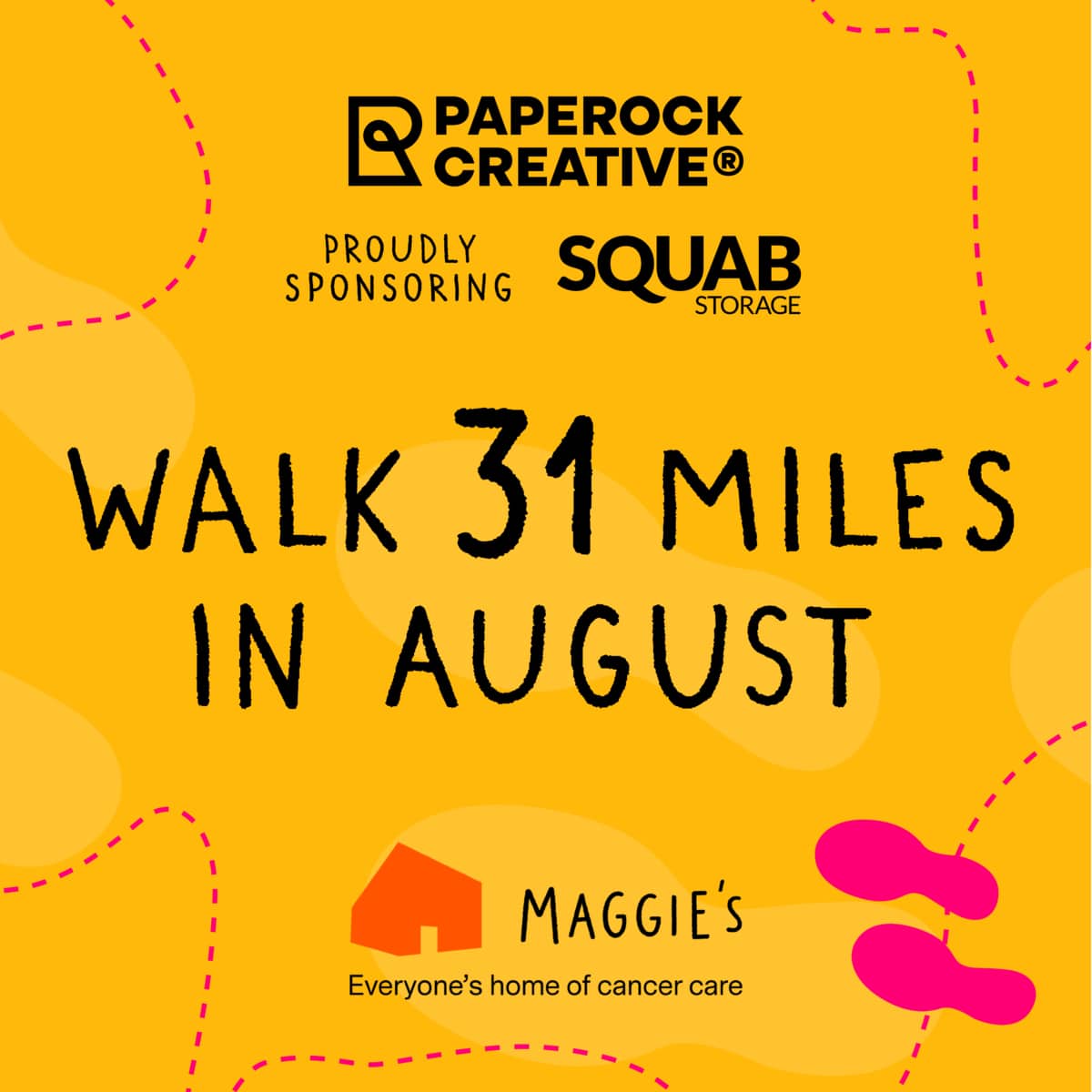 Sponsoring The Squab Storage Team's Charity Walk